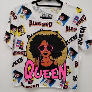 Allover crop tee
